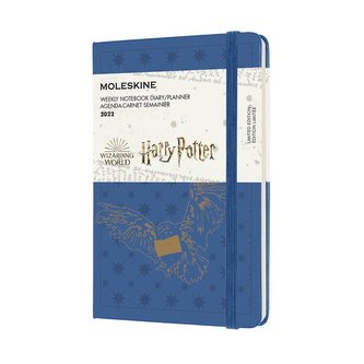 Moleskine Harry Potter plánovací zápisník 2022 modrý S