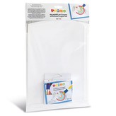 Voskové suché pastelky PRIMO na hladké povrchy, sada 8ks, bílá tabule 35x24cm