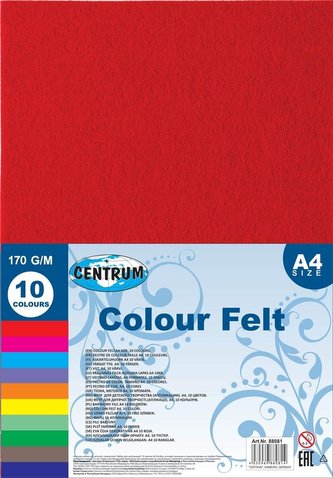 Samoprzylepna pluszowa pianka Eva A4 10 kolorów