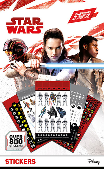 Samolepky Star Wars|Hvězdné války: Classic 800 kusů (10 listů 24 x 14,5 cm)