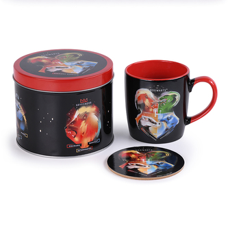 Dárkový set v plechové krabičce Harry Potter: Crest Magical (objem hrnku 370 ml)