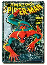 Plechová dekorativní 3D cedule na zeď Marvel: The Amazing Spiderman (20 x 30 cm)