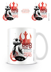 Keramický hrnek Star Wars-Last Jedi|Hvězdné války VIII: BB-8 Resustance Hero (objem 315 ml) bílý