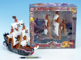 Pirátská loď plast 28cm v krabici