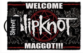 Rohožka Slipknot: Welcome Maggot (60 x 40 cm) černá