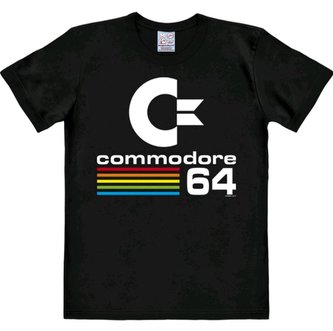 Pánské tričko Commodore: C64 (S) černé bavlna