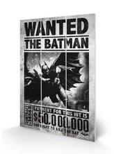 Obraz - malba na dřevě DC Comics|Batman: Wanted (20 cm x 29,5 cm)