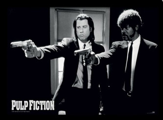 Plakát v rámu Pulp Fiction: Guns (30 x 40 cm)