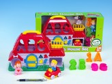 Vkládačka domeček 28x20cm na baterie se zvukem se světlem v krabičce od 18 měsíců