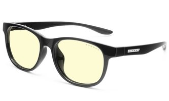 GUNNAR herní brýle RUSH KIDS LARGE (8-12) / obroučky v barvě ONYX / jantarová  skla AMBER-NATURAL