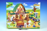 Stavebnice BanBao Farma velká s traktorem 541ks + 4 figurky v krabici