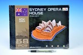 Pěnové puzzle 3D Sydney opera house 58 dílků v krabici
