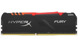 KINGSTON HyperX FURY RGB 8GB DDR4 3200MHz / DIMM / CL16 / RGB / černá