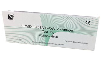 DEEPBLUE 25ks Antigen Testovací Souprava COVID19 (SARS CoV 2) (Colloidní zlato) - test ze slin / výjimka MZČR