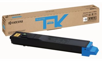 TK8115C Toner pro M8124cidn, M8130cidn tiskárny, KYOCERA, cyan, 6 tis. stran