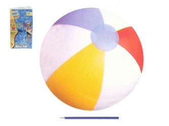 Míč nafukovací 3 pruhy 50cm v sáčku od 24 měsíců