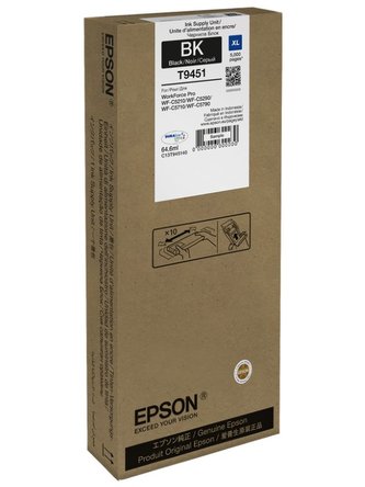 T945140 Inkoust pro WorkForce Pro WF-C5790. 5710, 5290, 5210 tiskárny, EPSON, černá, 64,6 ml