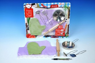 Sada kuchyňská nádobí s doplňky na kartě