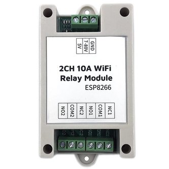TINYCONTROL DS142  Wi-FI relé, 2 póly, TASMOTA