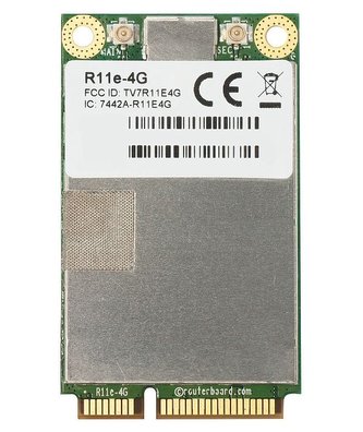 MikroTik R11e-4G miniPCI-e karta 4G/LTE, 2x u.Fl MikroTik R11e-4G miniPCI-e karta 4G/LTE, 2x u.Fl