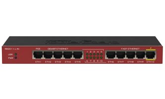 Mikrotik RouterBOARD RB2011iL-IN/ 600 MHz/ 64 MB RAM/ 5x GLAN/ 5x LAN/ R OS L4/ PoE/ krabicka/ zdroj Mikrotik RouterBOARD RB2011iL-IN/ 600 MHz/ 64 MB RAM/ 5x GLAN/ 5x LAN/ R OS L4/ PoE/ krabicka/ zdroj
