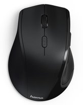 HAMA myš Riano/ bezdrátová/ optická/ 1600 dpi/ 6 tlačítek/ USB/ PRO LEVÁKY/ černá