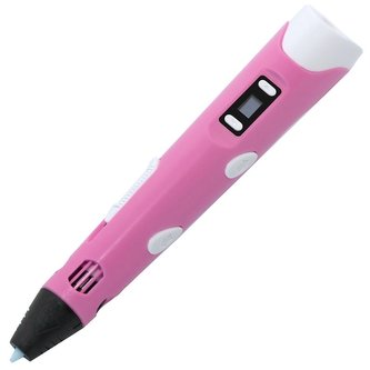 XtendLan XL-3DPEN-K1PK 3D pero pro PLA/ABS/PETG filament 1,75mm, displej s nastavením teploty, růžové