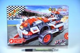 Stavebnice BanBao Auto závodní na zpětné natažení 105ks v krabičce 23x15x5cm
