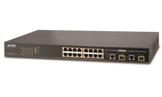 OPRAVENÉ - Planet FGSW-1816HPS PoE switch 16x 100-TX, 2x 1000-T/SFP, Web/SNMP, STP/RSTP, ext 10Mb/s - Doprodej OPRAVENÉ - Planet FGSW-1816HPS PoE switch 16x 100-TX, 2x 1000-T/SFP, Web/SNMP, STP/RSTP, ext 10Mb/s - Doprodej