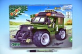 Stavebnice BanBao Vojáci na zpětné natažení 143ks + 2 figurky v krabici 28x19x5,5cm