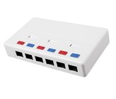 Solarix Eth.Zás. rozvodný box na om. 6xRJ45 UTP c5e