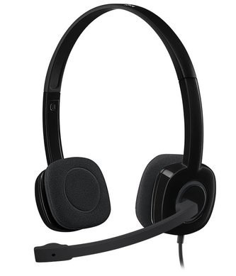 Sluchátka "H151", stereo, s mikrofonem, bezdrátová, LOGITECH 981-000589