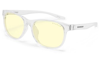 GUNNAR herní brýle RUSH KIDS LARGE (8-12) / obroučky v barvě CRYSTAL / jantarová  skla AMBER-NATURAL