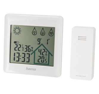HAMA meteostanice Action/ elektronická/ bílá