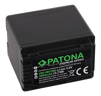 PATONA baterie pro digitální kameru Panasonic VW-VBT380 3800mAh Li-Ion Premium PATONA baterie pro digitální kameru Panasonic VW-VBT380 3800mAh Li-Ion Premium