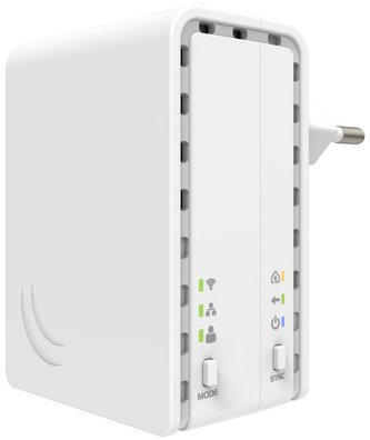 MikroTik PWR-Line AP - Powerline adaptér, podpora standardu AV, Wi-Fi 2,4 GHz b/g/n, L4 MikroTik PWR-Line AP - Powerline adaptér, podpora standardu AV, Wi-Fi 2,4 GHz b/g/n, L4