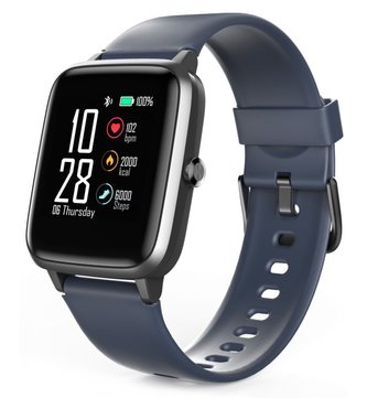 HAMA sportovní hodinky Fit Watch 4900/ voděodolné/ pulz/ kalorie/ analýza spánku/ krokoměr/ černo-modré