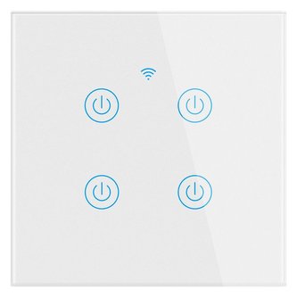 TINYCONTROL DS114  Wi-FI vypínač, 4 póly, TASMOTA, bez potřeby středního vodiče