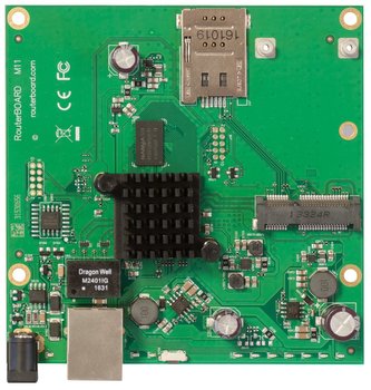 MikroTik RouterBOARD RBM11G 256MB RAM, 2x 880 MHz, 1x miniPCI-e, 1x SIM slot, 1x LAN, L4