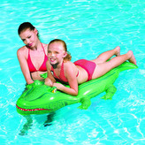 Lehátko krokodýl nafukovací s úchytem 168x79cm v krabičce