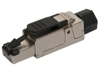 Solarix konektor průmyslový univerzální RJ45 CAT6A STP samořezný SXRJ45-6A-STP-BK-SA
