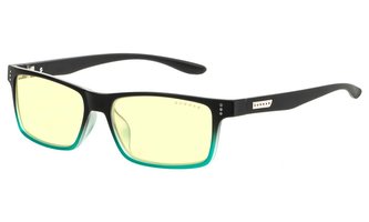 GUNNAR herní brýle CRUZ / obroučky v barvě ONYX-TEAL / jantarová  skla NATURAL