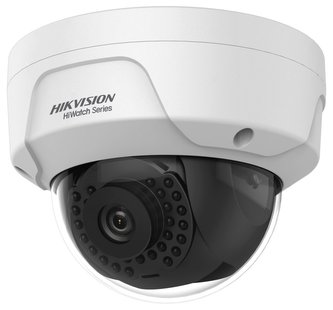 HIKVISION HiWatch IP kamera HWI-D140H/ Dome/ 4Mpix/ objektiv 2,8mm/ H.265+/ krytí IP67+IK10/ IR až 30m/ kov+plast