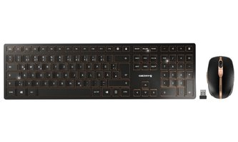 CHERRY set klávesnice + myš DW 9000 SLIM/ bezdrátový/ USB/ černý/ CZ+SK layout