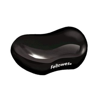 Gelová podložka zápěstí, FELLOWES "Crystal Gel", mini, černá