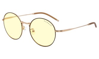 GUNNAR herní brýle ELLIPSE / obroučky v barvě BLACK/GOLD / jantarová skla