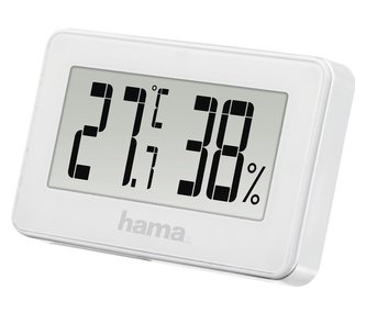 HAMA mini teploměr/ vlhkoměr/ bílý