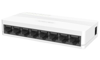 HIKVISION switch DS-3E0108D-E/ 8x port/ 10/100 Mbps RJ45 ports/ 1.6 Gbps/ input 5 V DC, 0.6 A