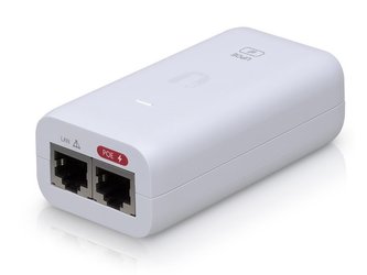 UBNT U-POE-af - Gigabit PoE injektor, 802.3af, 15W, mode B, včetně napájecího kabelu