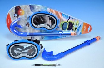 Potápěčská sada brýle 16cm + šnorchl 37cm na kartě 8+